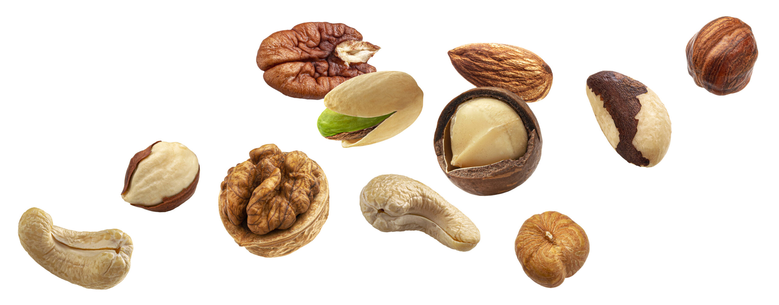 flying nuts isolated on white background 2024 12 05 16 03 53 utc scaled